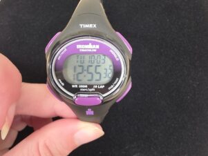 Timex Women's Ironman Triathlon Essential 10 Digital Watch Black Purple 34mm